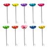 2Pcs Metal Flower Garden Stakes, Decorative Bird Bath, Outdoor Bee Watering Station, Flower Design Water Feeder Bath Bowl for Bees Butterflies