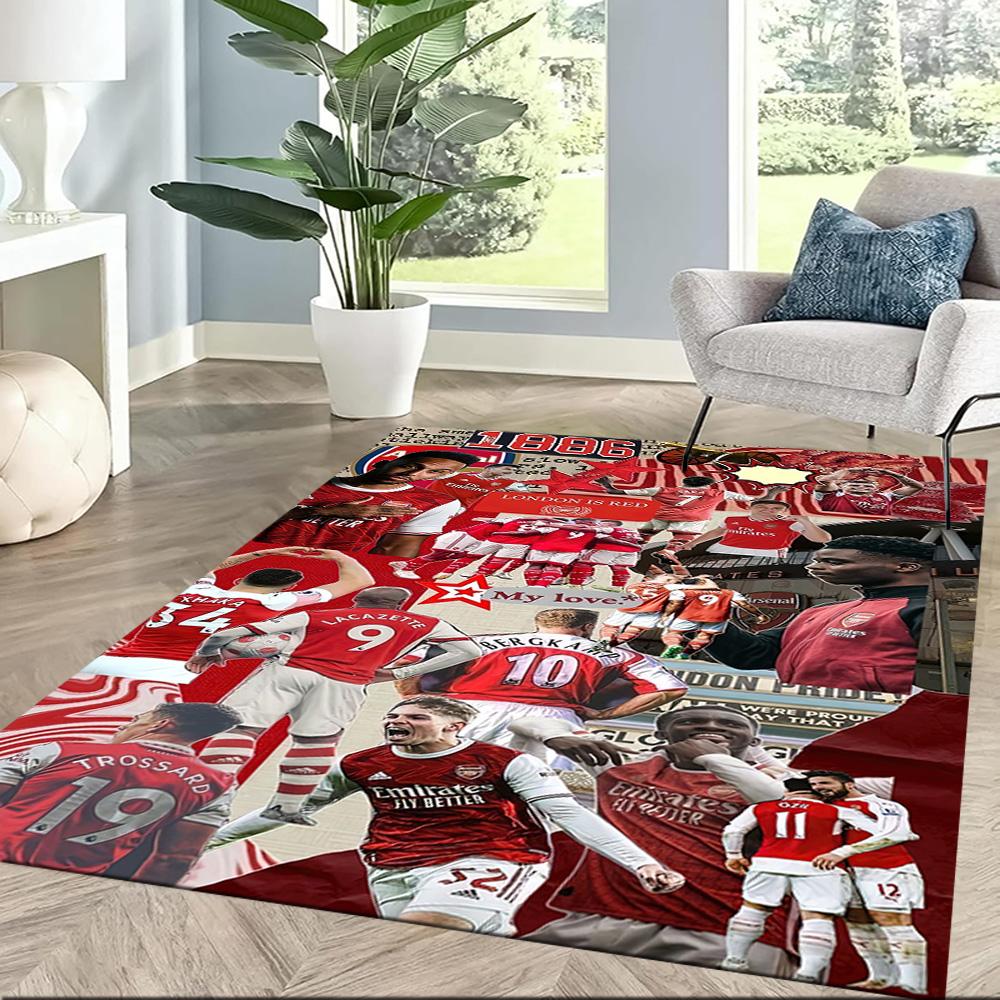 Arsenal Floor Rug Office Rug Design for Playrooms Bedrooms Foyer Decorate room Antislip Carpet Office home decor Perfect Gift for Friends & Family
