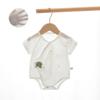 Newborn Baby Bodysuit, A-Class Cotton Short Sleeve Infant Romper, Lightweight Summer Triangle Onesie Pajamas