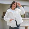 YISHENGSHUI New spring and autumn women's jacket Simple medium-length fashion unique splicing Hooded design women's spring jacket 23693