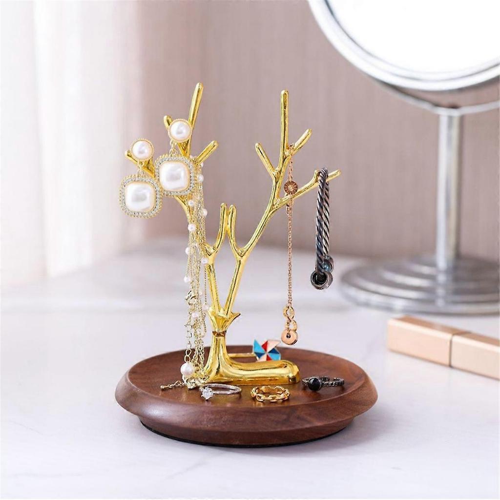 Jewelry Holder Stand Reindeer-Earring Hanging Organizer Jewelry Tree Necklace Holder Jewelry Storage Tree Storage Rack B