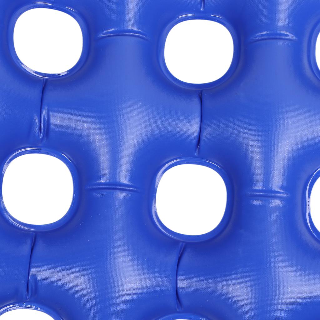 Aufblasbares Sitzkissen 16 Löcher Professionelle aufblasbare Rollstuhlkissen für Sitz Blau