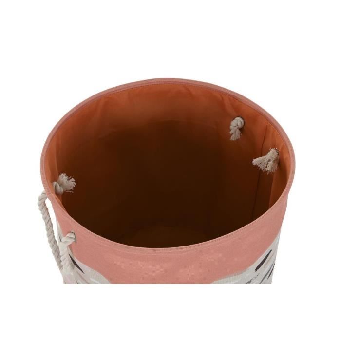 Panier à linge - Gris et orange - 45 x 45 x 45 cm - Lot de 3 - Polyester