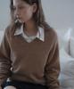 DEHEVE Wool V-Neck Knit [Beige]