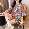 Harajuku Casual Oversized UNISEX Long T-shirt Woman Korean 2024 Summer Vintage Graphic Cartoon Print T Shirt Women Loose Y2k Gray Blue Top Streetwear
