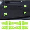 8PCS Door Hinge Cover Trim Accessories for 2018-2024 2025+ Jeep Wrangler JL JLU 2020-2024 2025+ Jeep Gladiator JT (Matt Black)