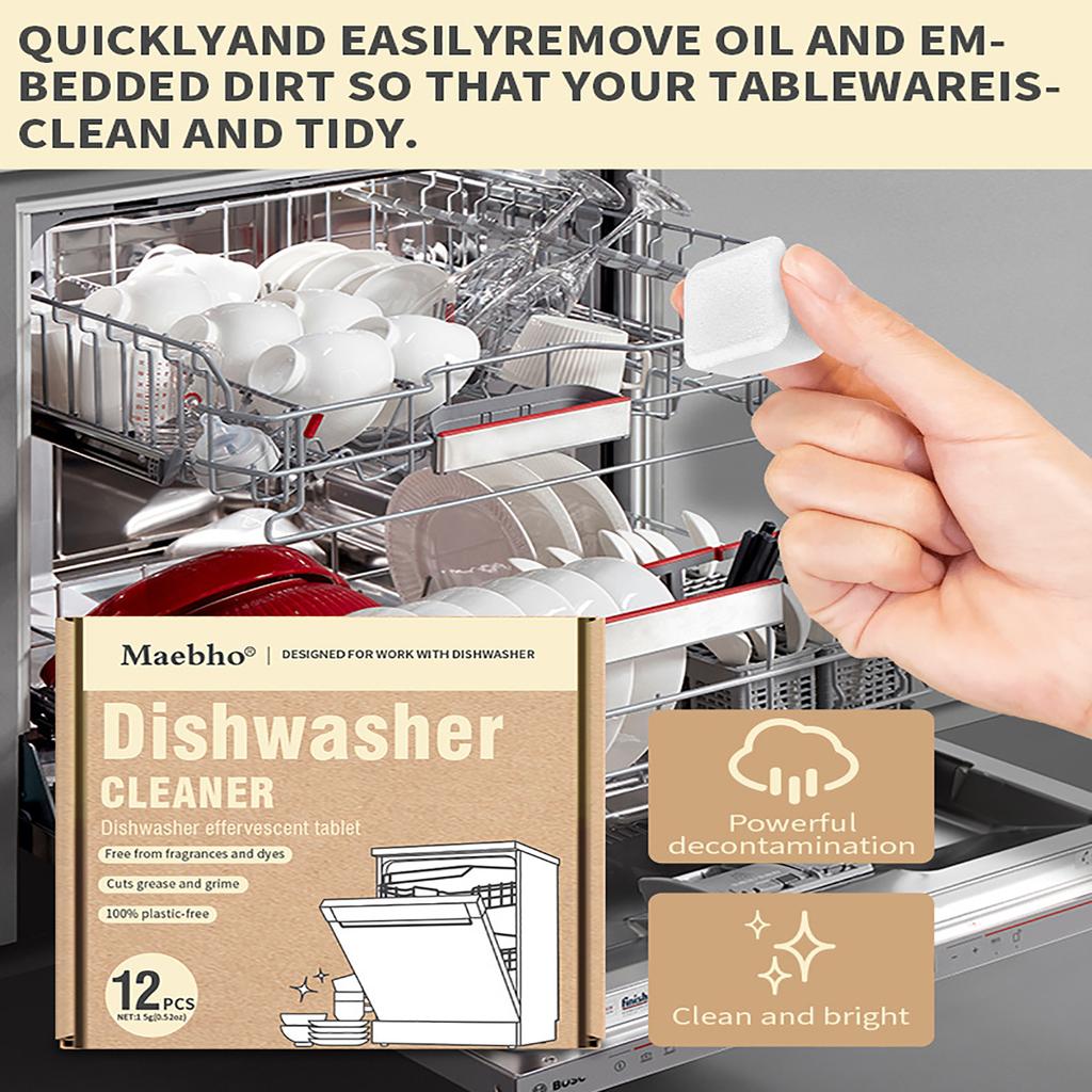 2025 Nowa Zmywarka do Naczyń Solidna Zmywarka Głębokie Czyszczenie Auto Dezynfekcja do Usuwania Tłuszczu ze Zmywarki Szybko Rozpuszczalna