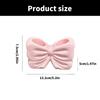 Bowknot Shape Ceramic Toothbrush Holder for Home and Bathroom Countertop Bowknot Decoration