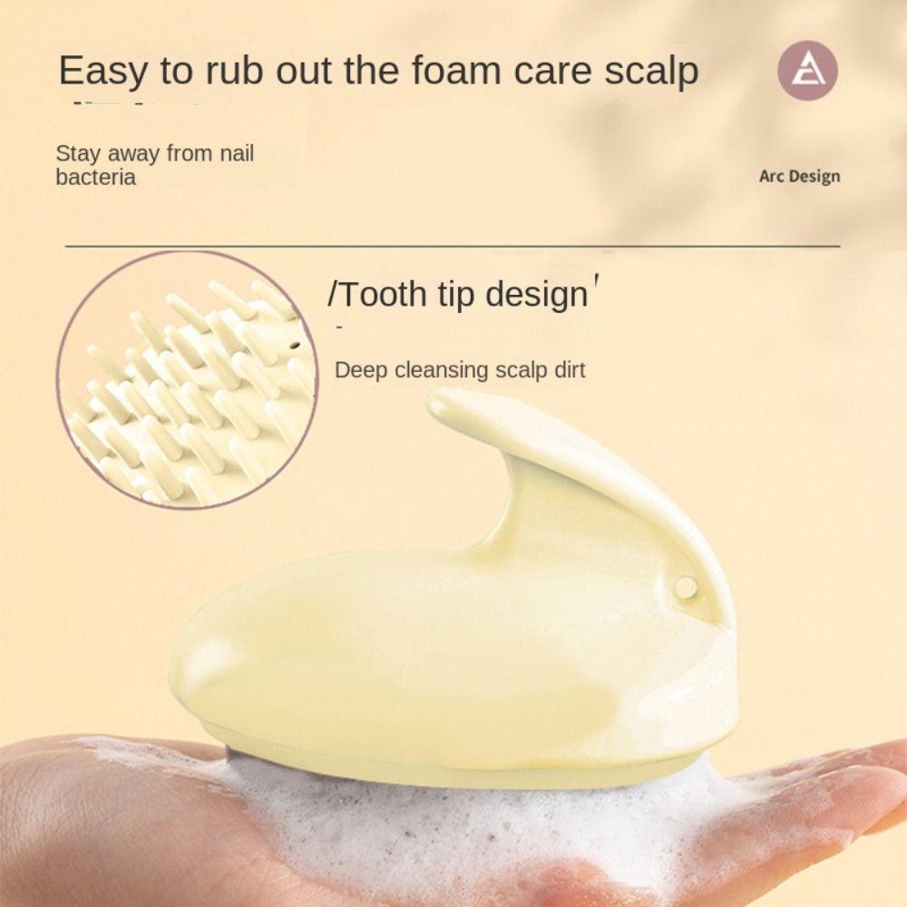 Soft Scalp Massage Brush Wet and Dry Care for The Scalp Hair Washing Comb Remove Dandruff Portable Shower Brush Women/Men