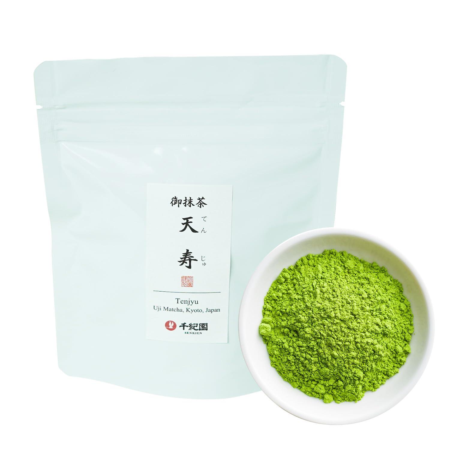 

The Aroma of a Thousand Senkien Japanese Premium Uji Matcha from a Tea Shop in Kyoto Years, Matcha, Tenju (100g Bag), Long-Established