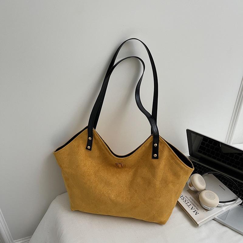 Winter New Shopping Bag Style Fashionable Versatile Tote Bag Single Shoulder Portable Large Capacity Underarm Women's Bag