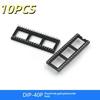 10Pcs Dip6 Dip8 Dip14 Dip16 Dip18 Dip20 Dip28 Dip40 Pins Round Hole Ic Socket Connector Dip 6 8 14 16 18 20 24 28 40 Pin Sockets