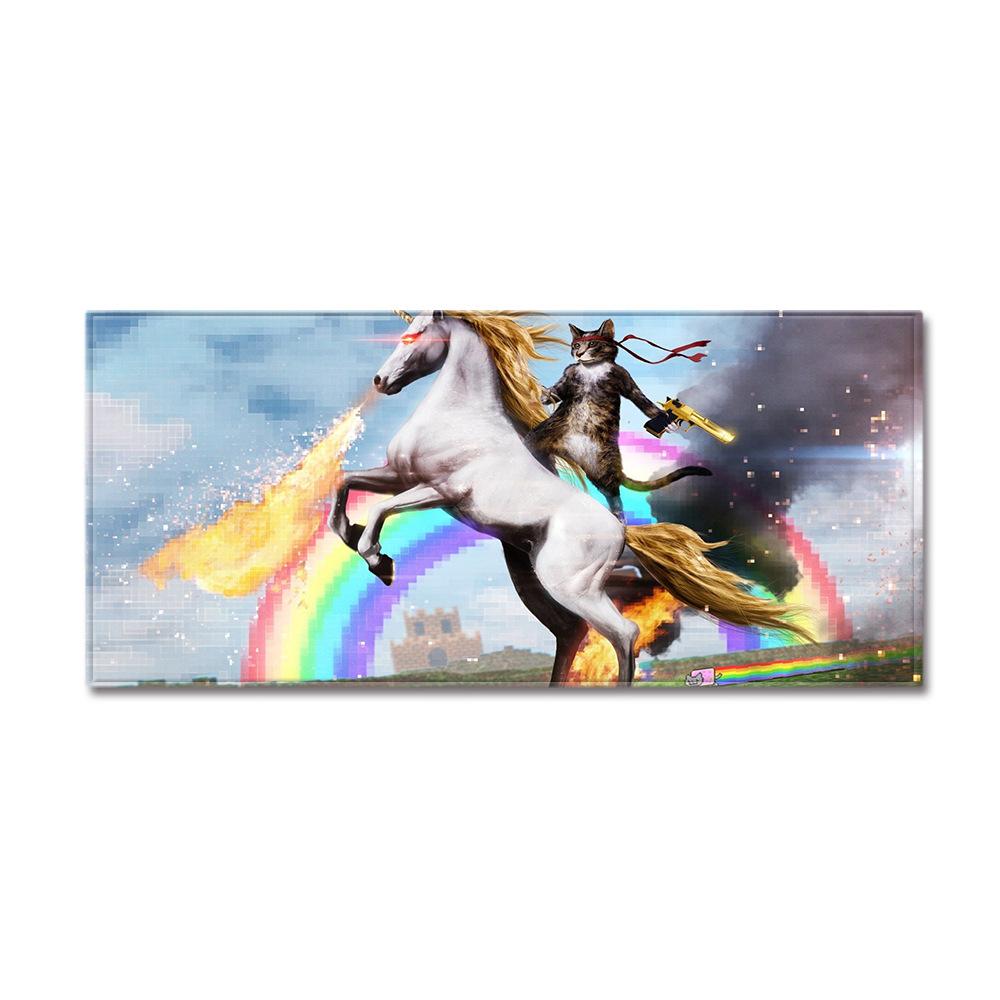Unicorn Carpet Long Floor Mat Love Theme Doormat