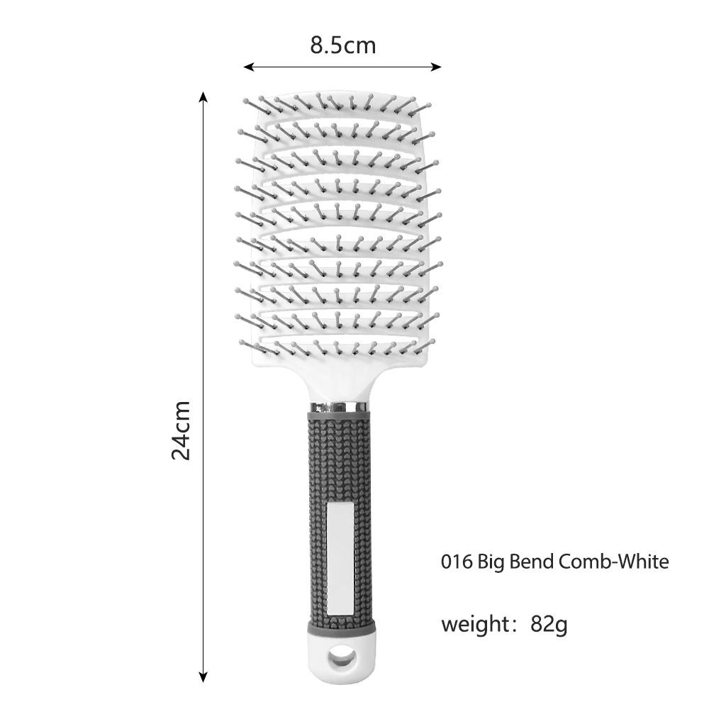 Nylon Boar Bristle Brush Teeth Top Selling Vent Hair Brush Rubber Handle Detangling Hair Comb Oval Scalp Massage Brush for Women