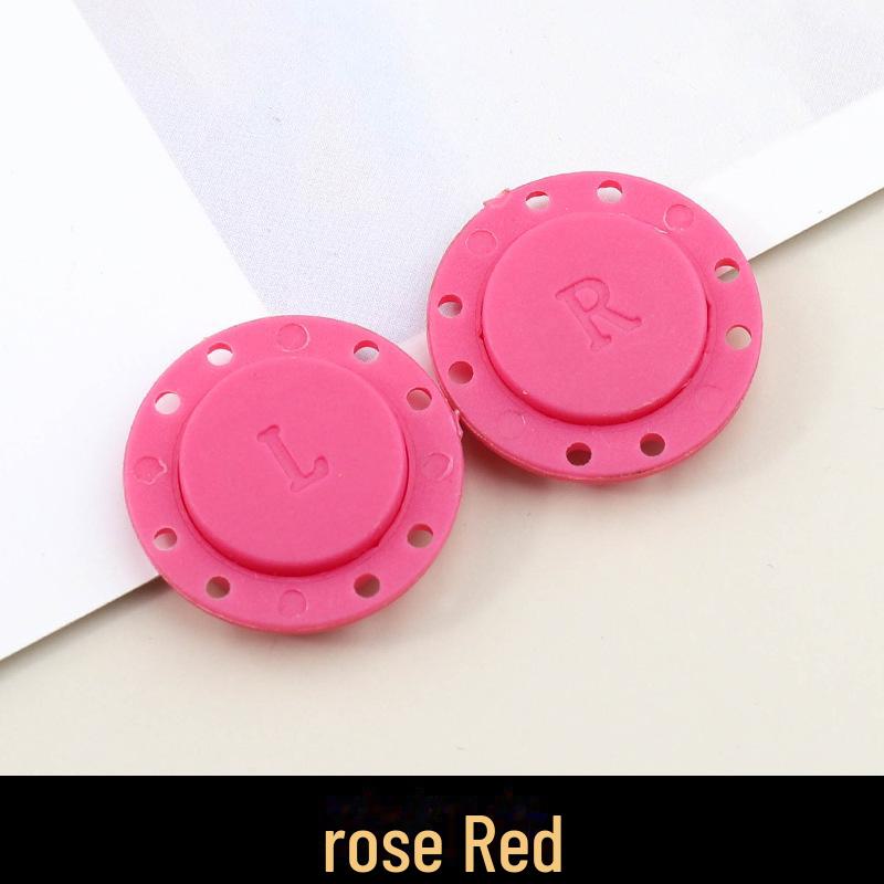 

Женское пальто с невидимыми цветными нейлоновыми магнитными кнопками 41L=26.MM розы красного