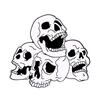 Skull Brosje Hip Hop Gave Liten Attraktiv Kvinner Menn Sjal Genser Ryggsekk Brosje Mote smykker