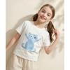 Montagut Girls' Cat Embellished Short Sleeve T-Shirt