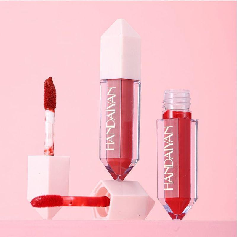 HANDAIYAN - 6-Color Pearlescent & Matte Diamond Liquid Lipstick Set - 2 Types