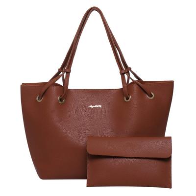 Angel Moon Women's Tote Bag, Large Capacity, with Clutch Bag, Fits A4 Size, Solid Color, Stylish Spring Style, Lace, Floral Print, Zippered, Sports,