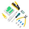 RJ45 Crimping Tool 3 in 1 Network Tool Set with Cable Tester Cutting, Stripping, Crimping Fits for RJ12 RJ11 CAT5 CAT6