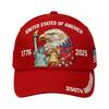 US 250. Jubiläum Kappe Patriotische Baseballkappe US 250. Jubiläum Tribut Hut Trucker-Mütze für Männer und Frauen