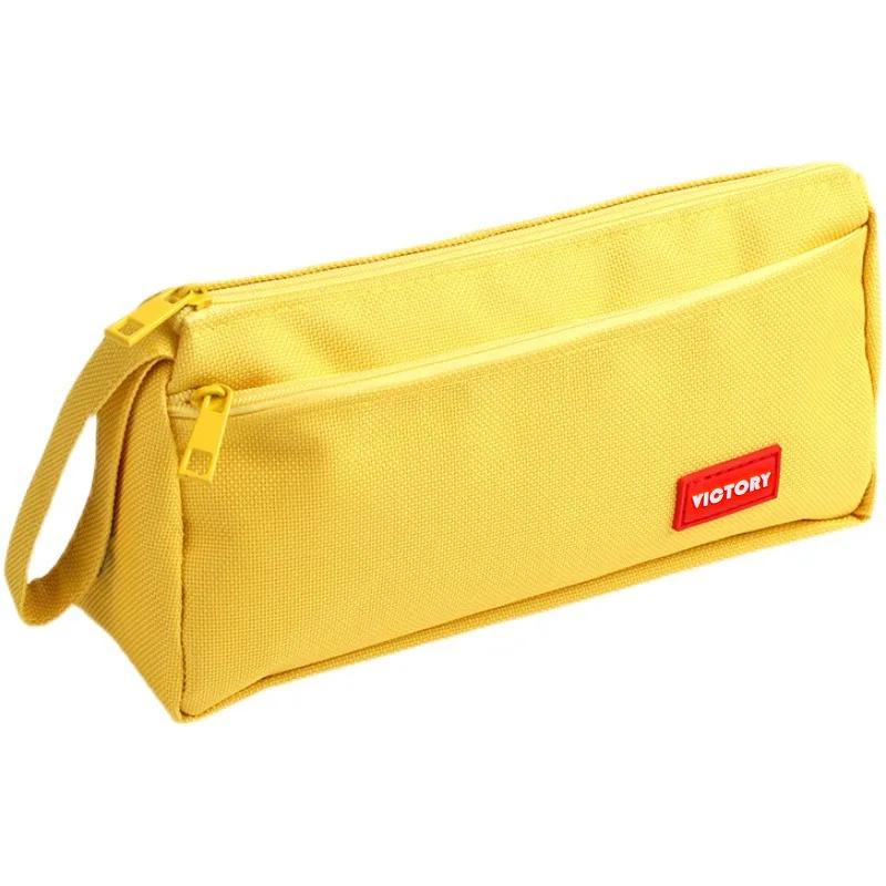 

Большой вместительный пенал, канцелярские принадлежности, милый подарок для мальчиков и девочек, сумка для ручек, пеналы для хранения, школьные и офисные принадлежности жёлтый