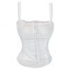 Pure Lace Sling Vest Women's Summer Lace-up Waist Slim Short Spice Girl Top