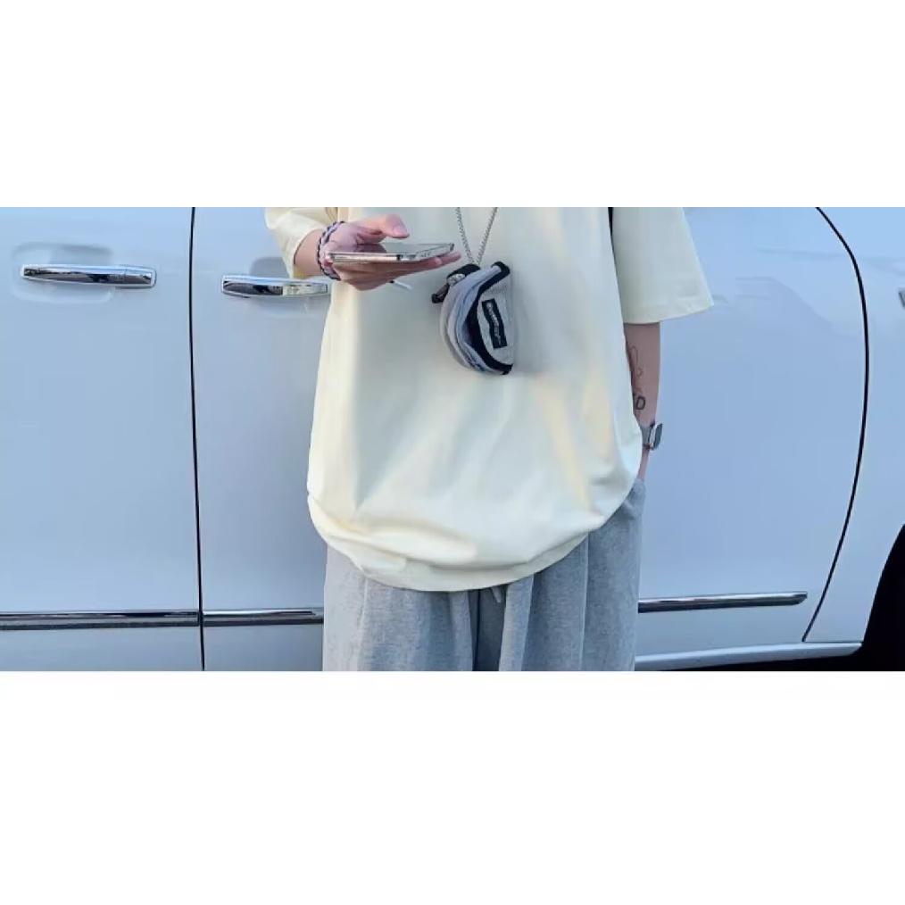 Pánské trendy tričko s krátkým rukávem s kulatým výstřihem a kulatým výstřihem na léto Volný ležérní top