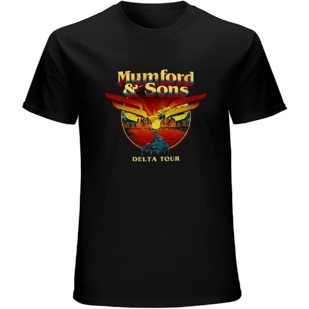 BEHCSMO Men's Round Neck T-Shirt Mumford and Sons Delta Tworld 2 Side Mens T Shirts Size S-3Xl Man Women Classic Style