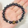 Obsidian Beaded Bracelets for Men 10mm Round Beads Natural Stone Anxiety Stress Relief Bangle Handmade Gemstone Jewelry Gifts