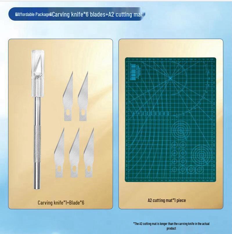 A4 Large Cutting Mat for Art, Crafts, and DIY Projects - Child-Friendly, Clay and Drawing Mat with Anti-Cut Features