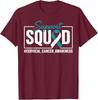 Cervical Cancer Awareness Support Squad Ribbon Unisex T-Shirt