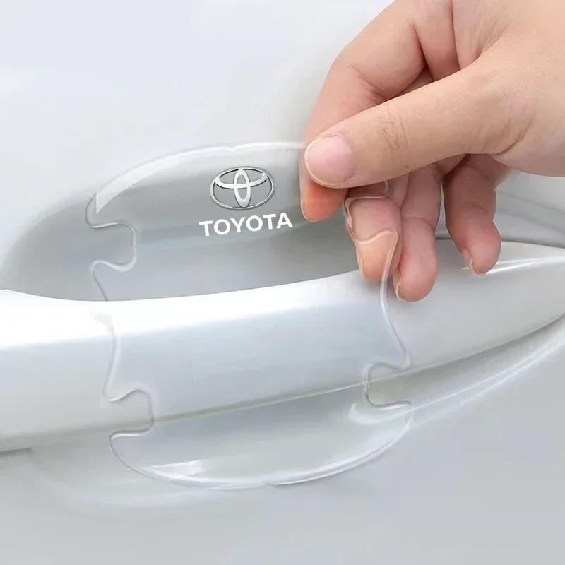 Car Body Anti-Collision Protection Strip Auto Door Handle Bowl Anti-Scratch Sticker For Toyota Camry corolla crown Auris C-HR