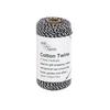 Mill Farm Bomullstau Spole 2-tonet Svart/Hvit 100g/ 100m