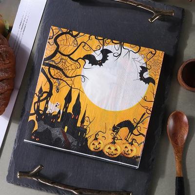 20pcs/Pac 33*33cm 2-Ply Disposable Party Napkin Halloween Pattern