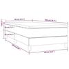 3144149 vidaXL Divan Bed with Mattress Blue 90x200 Cm Fabric