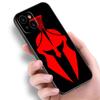 Spartan Phone Case For Apple iPhone 12 13 Mini 11 14 15 Pro Max 7 8 Plus X XR XS SE 2020 2022 Black Silicone Case