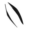 2 Pcs Headlight Eyebrow Left Right Front Light Eyelid Cover Trim for 5 Series F10 Pre‑LCI 2010 to 2013