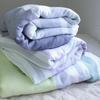 Imabari Towel Certified Gauze Towel Blanket, hiorie, Single, Natural, Made in Japan, Border Pattern, Imabari Brand, 100% Cotton, Bedding