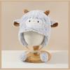 Breathable Toddler's Sheep Hat Cartoon Beanie Hat Cute Lamb Pullover Cap  Winter