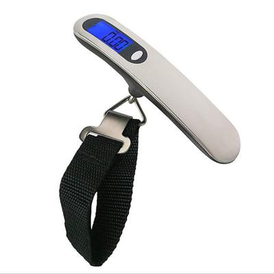 Portable 50kg Stainless Steel Handheld Scale for Luggage, Vegetables, and Fishing