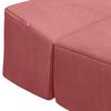 Folding Sofa Bed Pink 200 x 70 x 15 cm Velvet