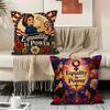 Equality Is Power Cushion Cover Durable Hypoallergenic Organic Linen Pillow Cover Short Size Washable Skin-Friendly