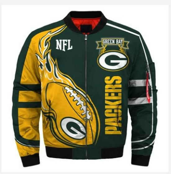 NFL Hold Mænds 3D Digital Print Lynlås Jakke - Europæisk & Amerikansk Stil Ydertøj