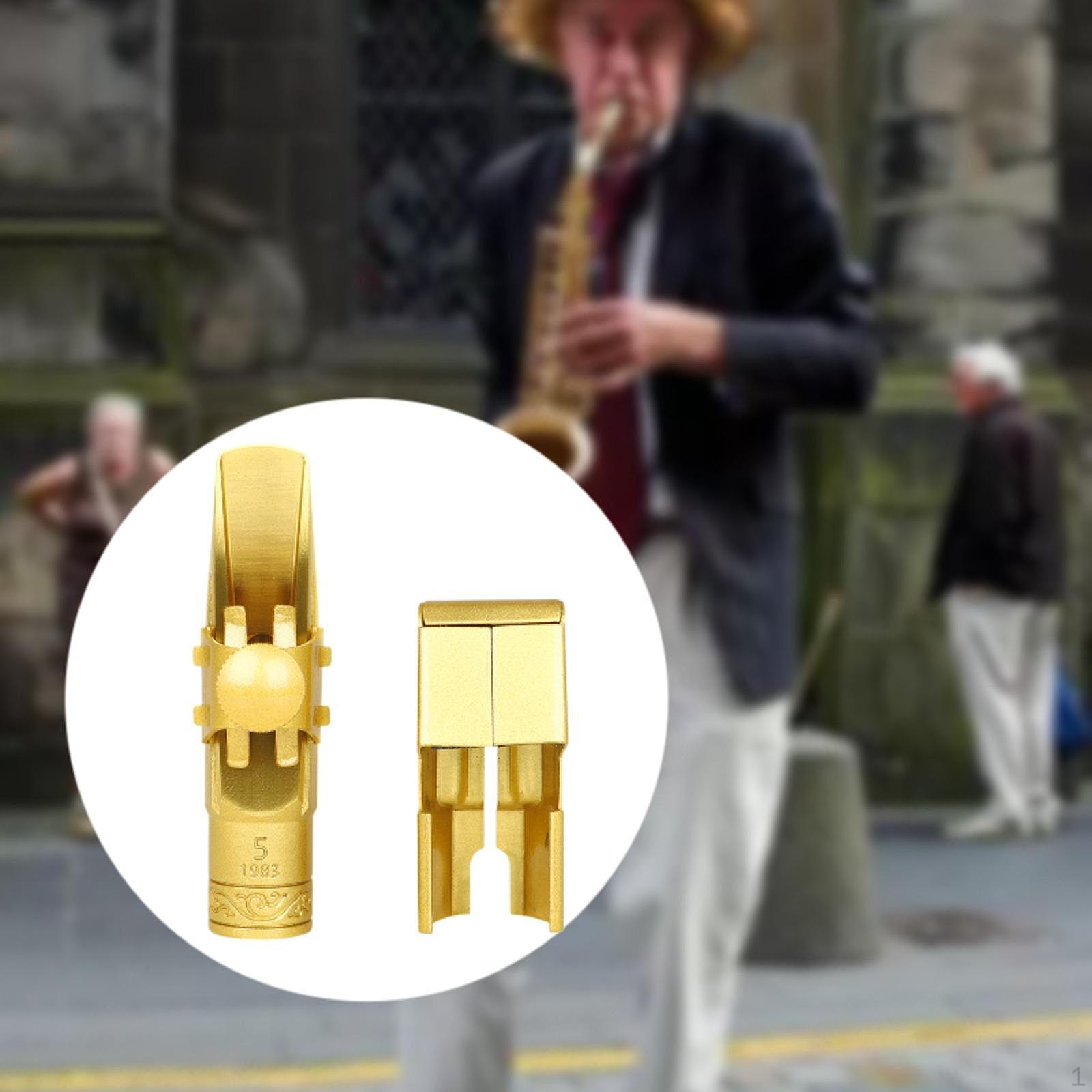 

Мундштук для альт-саксофона из латуни с колпачком для лигатур, легкий, портативный, для учителей 5C