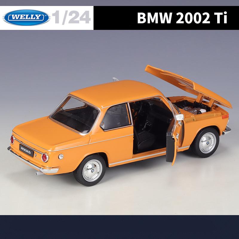 Welly 1/24 BMW 2002 Ti Legierung Sportwagen Modell Diecast Metall Klassisches Retro Auto Fahrzeuge Modell Simulation Sammlung Kinderspielzeug Geschenk