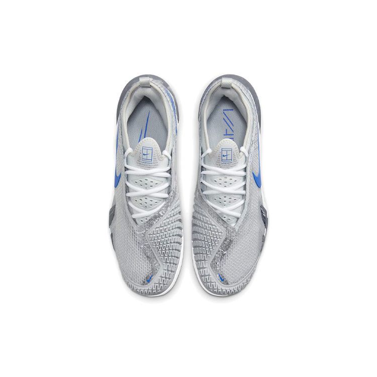 NikeCourt React Vapor NXT Light Smoke Grey Hyper Royal Men Sneakers Aluminum Grey-Fog CV0724-008