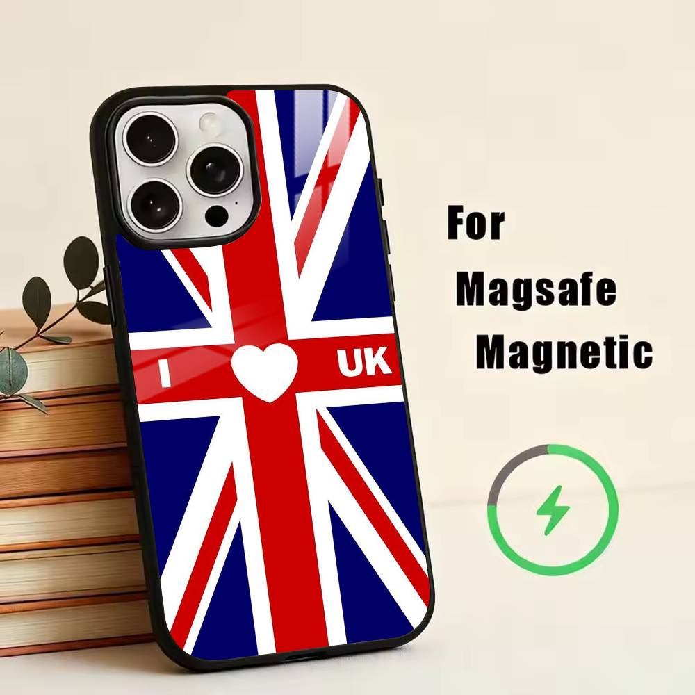 Die amerikanische Flagge Handyhülle Für iPhone17,16,15,14,13,12,11 Plus,Pro Magnetisch Für Magsafe Kabelloses Laden