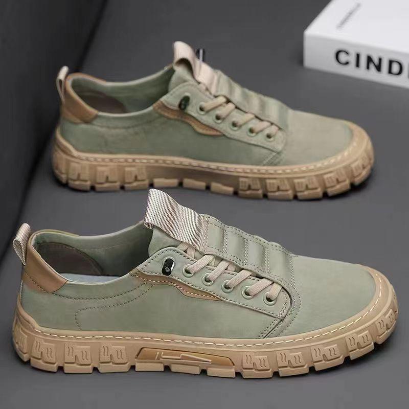 Men's Shoes Trendy Canvas Versatile Lightweight Soft-soled Casual Board Shoes One-pedal Breathable Ice Silk Cloth Shoes