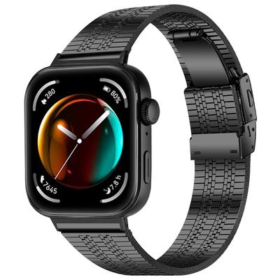 Pentru Huawei Watch Fit 3 Curea de Înlocuire Metalică din Oțel Inoxidabil 316L, Negru